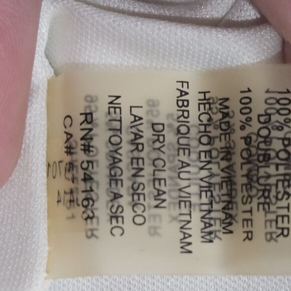 Vince Camuto Multicolor Blue Pink Orange Stretch Sheath Long Sleeve Dress Size 8 - Picture 14 of 14